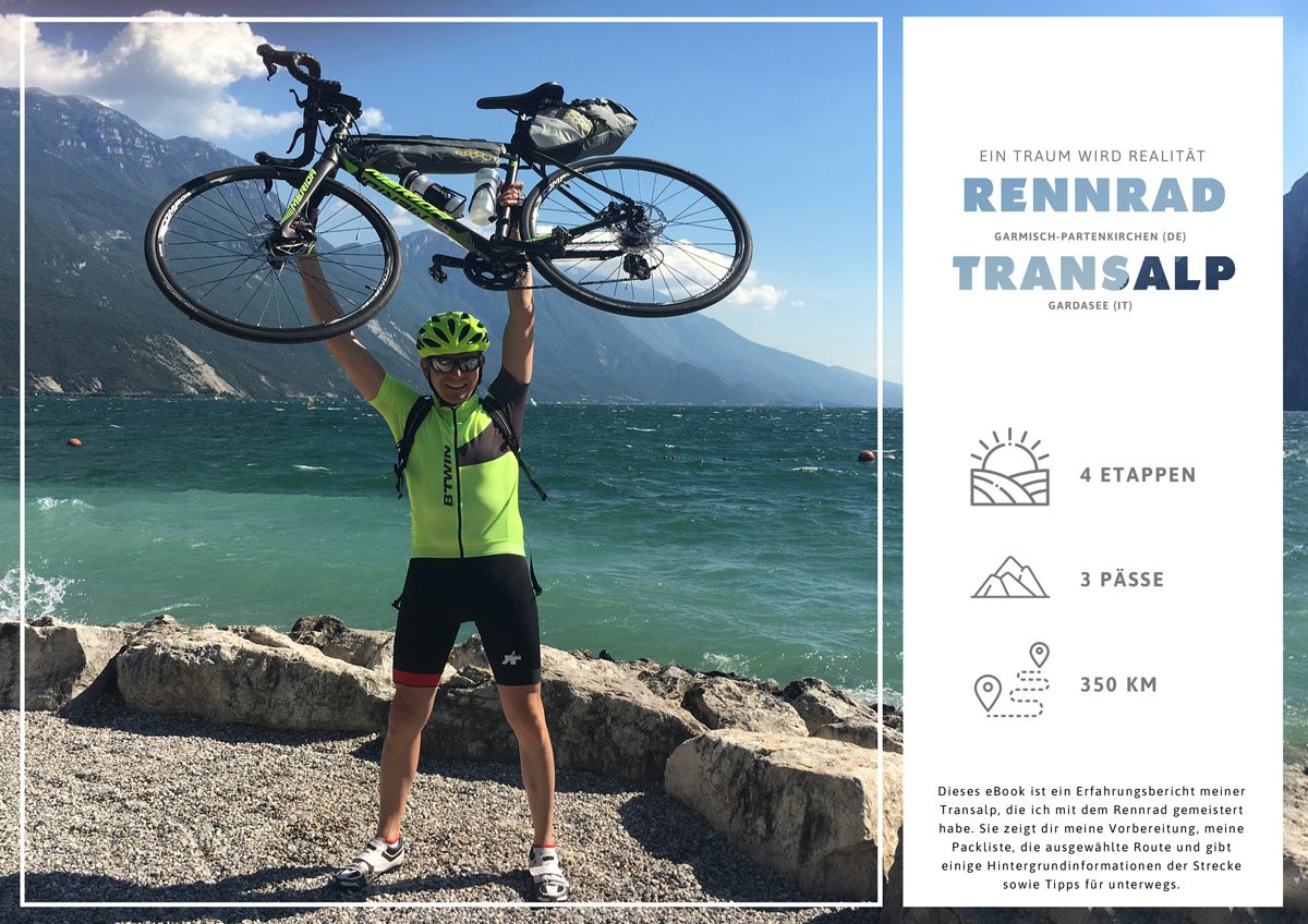 Cover des eBooks Rennrad Transalp – Von Garmisch an den Gardasee
